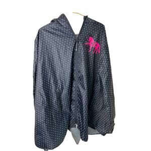 Charles River rain ponco Navy Polka Dot, one size
